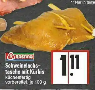 E-Center Schweinelachs-tasche Mit Kürbis Rasting Angebot