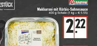 E-Center Makkaroni Mit Kürbis-sahnesauce Rasting Angebot