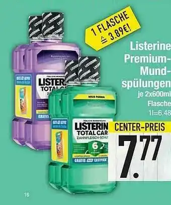 E-Center Listerine Premium Mundspülungen Angebot