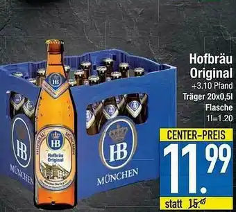 E-Center Hofbräu Original Angebot