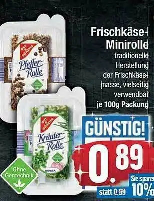 E-Center Frischkäse Minirolle Angebot