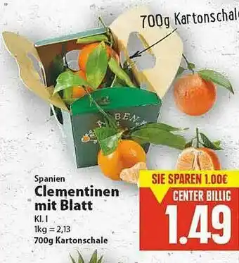 E-Center Spanien Clementinen Mit Blatt Angebot