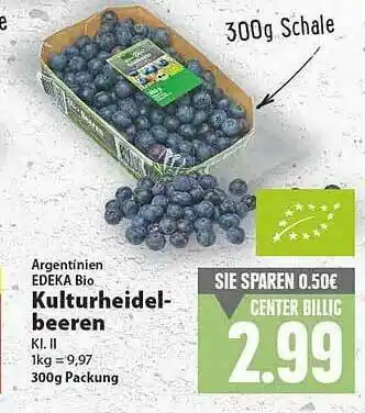 E-Center Argentinien Edeka Kulturheidelbeeren Angebot