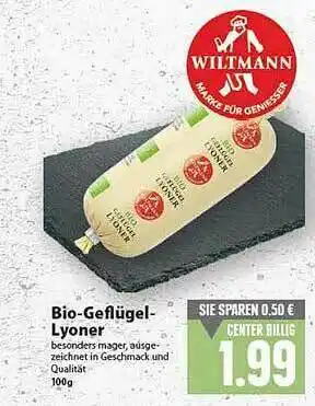 E-Center Bio-geflügel Lyoner Angebot