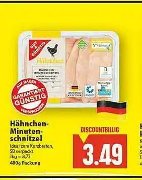 E-Center Hähnchen Minuten Schnitzel Angebot