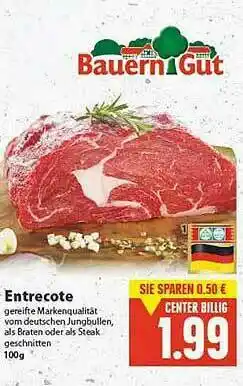 E-Center Bauern Gut Entrecote Angebot