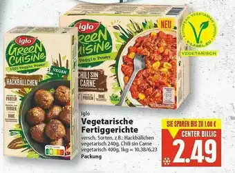 E-Center Iglo Vegetarische Fertiggerichte Angebot