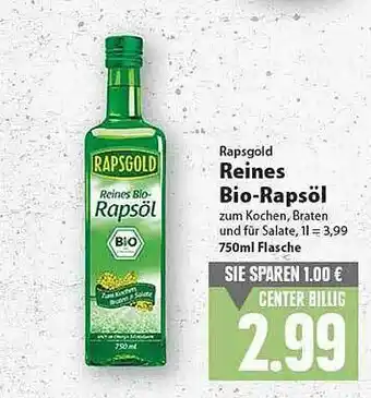 E-Center Rapsgold Reines Bio-rapsöl Angebot