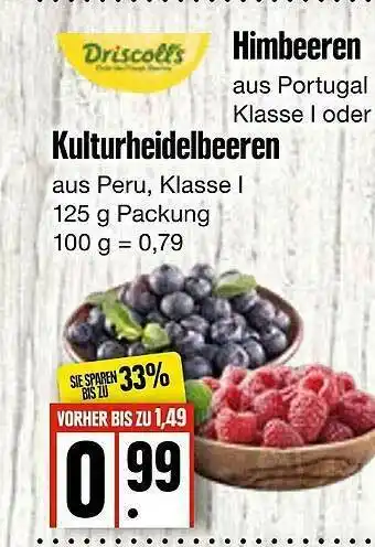 Edeka Frischemarkt Driscoll's Himbeeren Oder Kulturheidelbeeren Angebot