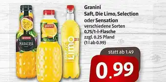 Markant Markt Granini Saft Die Limo Selection Oder Sensation Angebot