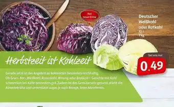 Markant Markt Deutscher Weißkohl Oder Rotkohl Angebot