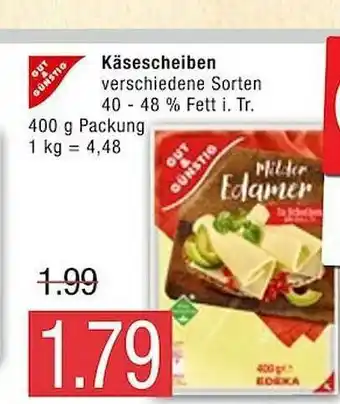 Marktkauf Gut & Günstig Käsescheiben Angebot