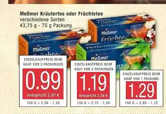 Marktkauf Meßmer Kräutertee Oder Früchtetee Angebot