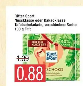 Marktkauf Ritter Sport Nusskasse Oder Kakaoklasse Tafelschokolade Angebot