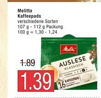 Marktkauf Melitta Kaffeepads Angebot