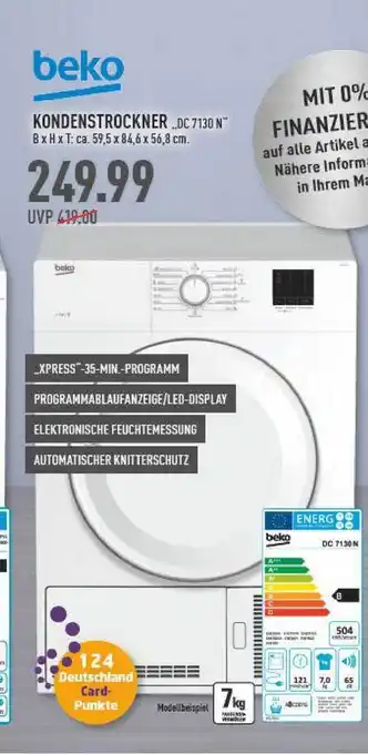 Marktkauf Beko Kondenstrockner Angebot