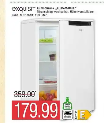 Marktkauf Exquisit Kühlschrank „KS15-V-040E” Angebot