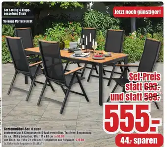 B1 Discount Baumarkt Gartenmöbel-Set >>Lana<< Angebot