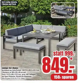 B1 Discount Baumarkt Lounge-Set "Romy" Angebot