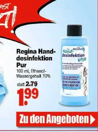 Repo Markt Regina Handdesinfektion Pur Angebot