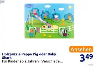 Action Holzpuzzle Peppa Pig oder Baby Angebot