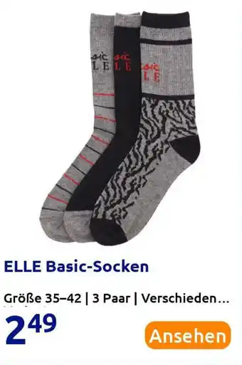 Action Elle Basic Socken Angebot