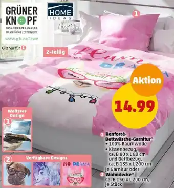 PENNY Home Ideas Living Renforcé Bettwäsche-Garnitur Angebot