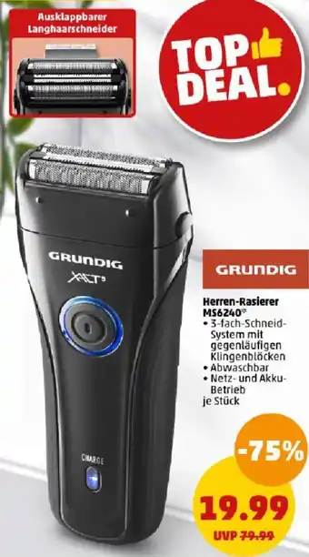 PENNY GRUNDIG Herren-Rasierer MS6240 Angebot