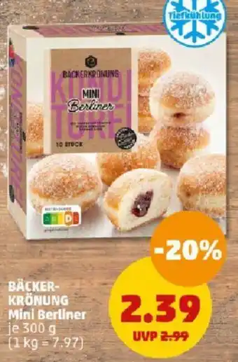 PENNY BÄCKERKRÖNUNG Mini Berliner 300 g Angebot