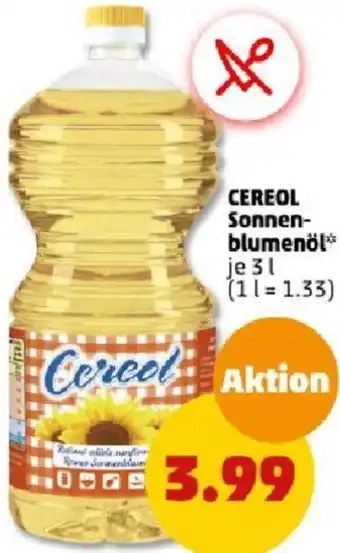 PENNY CEREOL Sonnenblumenöl 3 L Angebot