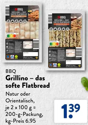 Aldi Süd BBQ Grillino das softe Flatbread 200 g Packung Angebot
