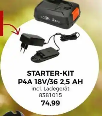 BBM Baumarkt Starter Kit P4A 18V/36 2,5 AH Angebot