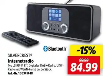 Lidl SILVERCREST Internetradio „SIRD 14 E1" Angebot