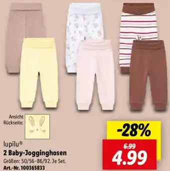 Lidl Lupilu 2 Baby-Jogginghosen Angebot