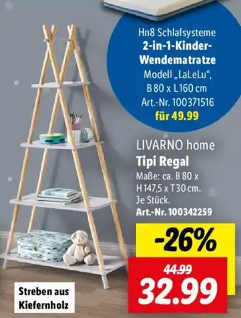 Lidl LIVARNO home Tipi Regal Angebot
