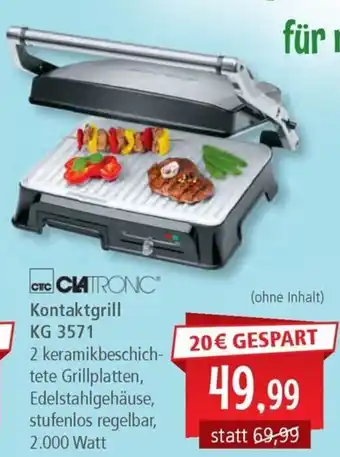 Pfennigpfeiffer CLATRONIC Kontaktgrill KG3571 Angebot