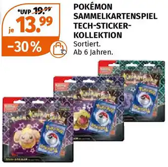 Müller POKÉMON SAMMELKARTENSPIEL TECH-STICKER KOLLEKTION Angebot