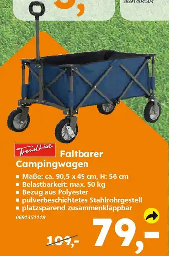 Globus Baumarkt TrendLine Faltbarer Campingwagen Angebot