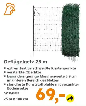 Globus Baumarkt Geflügelnetz 25 m Angebot