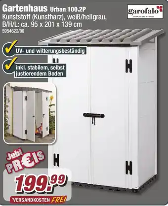 Poco Garofalo Gartenhaus Urban 100.2P Angebot