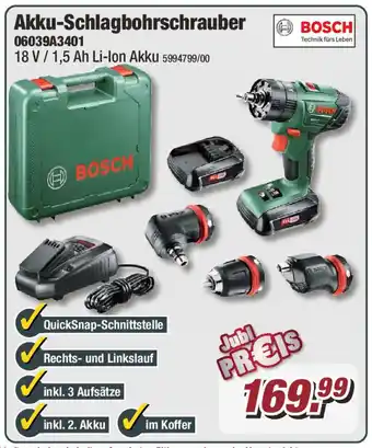 Poco BOSCH Akku-Schlagbohrschrauber 06039A3401 Angebot