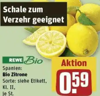 REWE Bio Zitrone Angebot