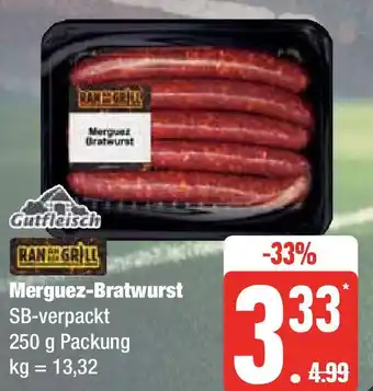 Edeka Merguez-Bratwurst SB-verpackt 250 g Packung Angebot