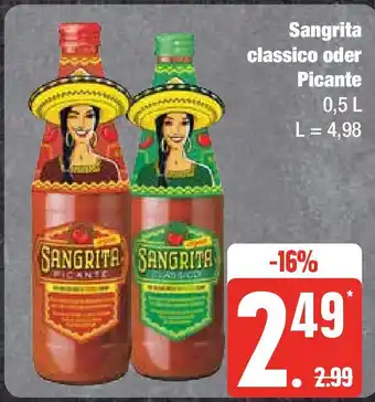 Edeka Sangrita classico oder Picante 0,5 l Angebot