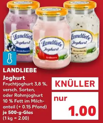 Kaufland LANDLIEBE Joghurt 500 g Glas Angebot