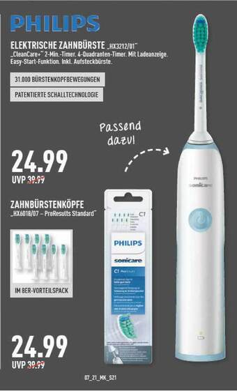 Marktkauf Philips Elektrische Zahnbürste Angebot