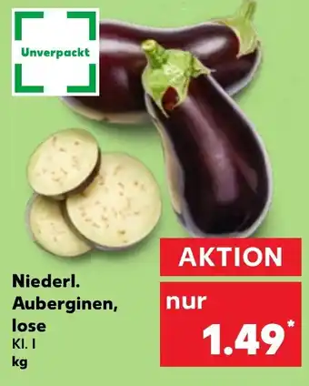 Kaufland Niederl. Auberginen, lose Angebot