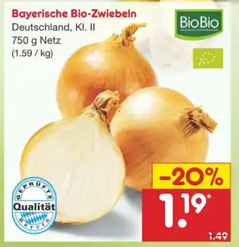 Netto Marken-Discount Bayerische Bio Zwiebeln 750g Angebot