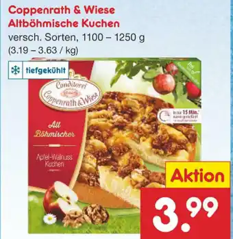 Netto Marken-Discount Coppenrath & Wiese Altböhmische Kuchen 1100-1250g Angebot