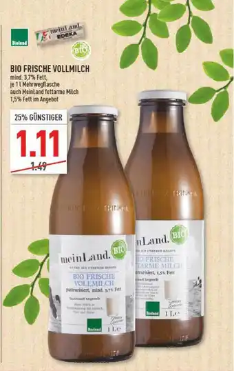 Marktkauf Bio Frische Vollmilch Angebot